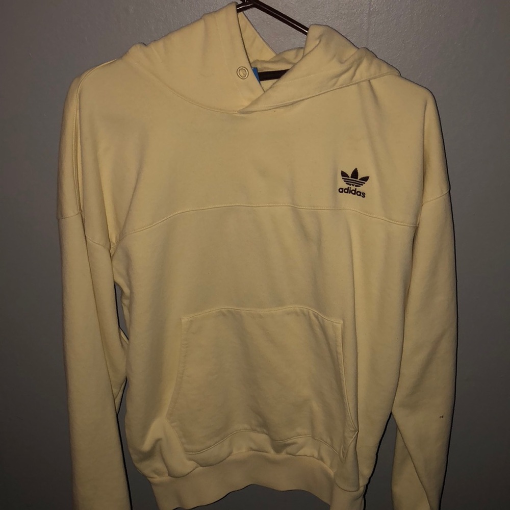 Pale Yellow Adidas Hoodie